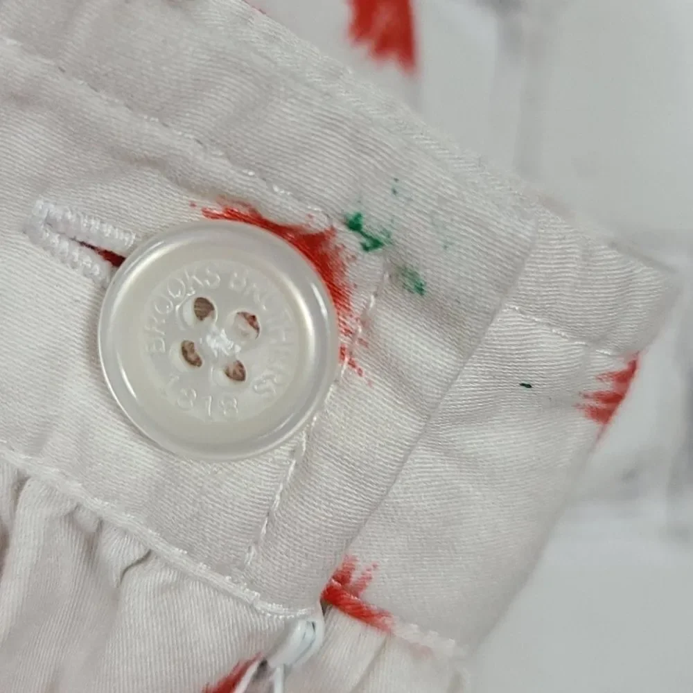 Brooks Brothers Kids Girls Size 12 White Skirt Red Starburst School Pockets